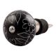 Black Leaf Floral Ceramic Wine Stopper